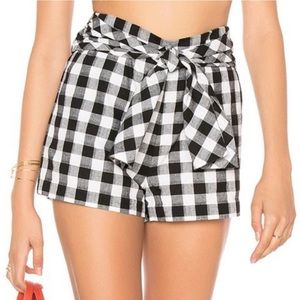 Saylor Antonia Cotton Gingham Shorts Linen. Worn once!